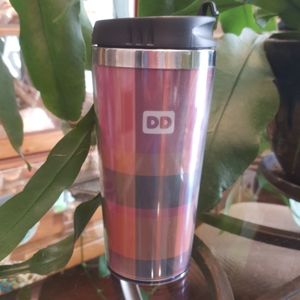 Dunkin Donuts Metal and Plastic Tumbler